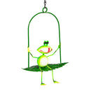 Pollinator Garden Outdoor Hanging Decor, Metal, Swinging Garden Friend, Asst of 4