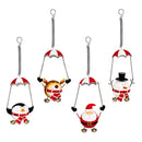 Christmas Vacation Garden Accent, Metal Hanging Decor, Jolly Friend, Asst of 4