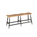 Wood and Metal Bench