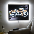 LED Wall Décor, Neo Lite, Rectangle, Motorcycle