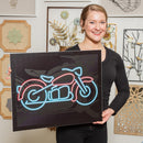 LED Wall Décor, Neo Lite, Rectangle, Motorcycle