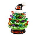 4" Mini LED Tabletop Christmas Tree, Cincinnati Bengals,8led3806mt