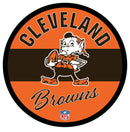 Cleveland Browns NFL Football Large Round Vintage Edgelite LED Decor