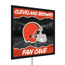 Cleveland Browns 23"H x 23"L LED Wall Decor, Edgelite, Square