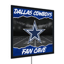 Dallas Cowboys 23"H x 23"L LED Wall Decor, Edgelite, Square