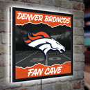 Denver Broncos 23"H x 23"L LED Wall Decor, Edgelite, Square