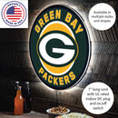 Green Bay Packers NFL Football Large Round Edgelite LED Decor