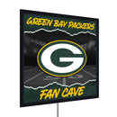 Green Bay Packers 23"H x 23"L LED Wall Decor, Edgelite, Square