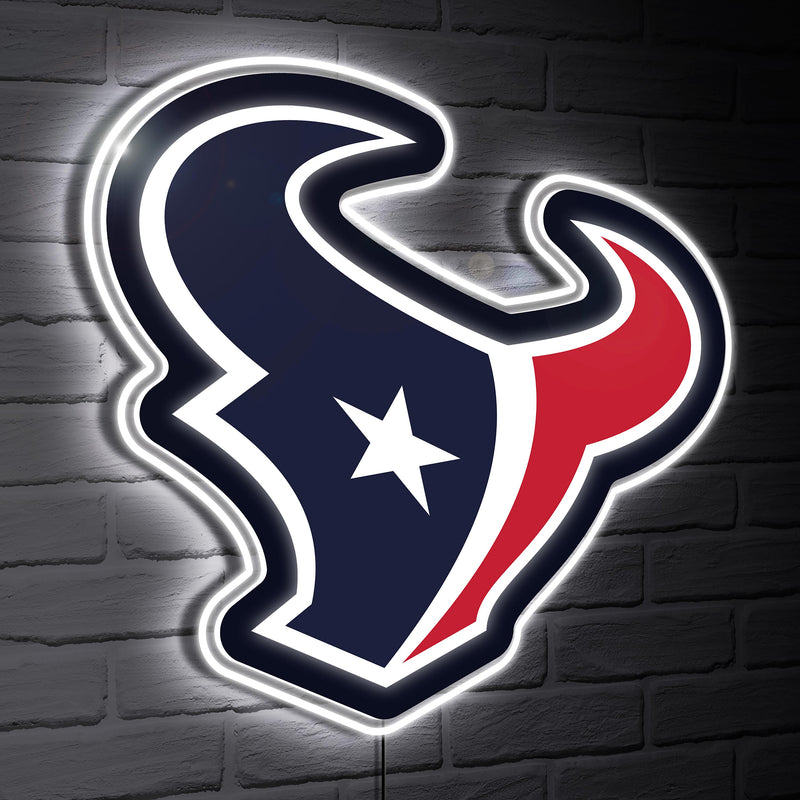 Houston Texans LED Wall Decor, Glazelite, Logo