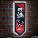 Houston Texans NFL Football Pennant Glazelite LED Decor