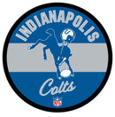 Indianapolis Colts NFL Football Large Round Vintage Edgelite LED Decor