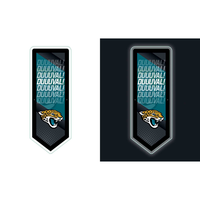 Jacksonville Jaguars NFL Football Pennant Glazelite LED Decor