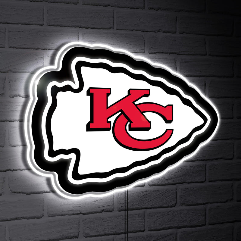 Kansas City Chiefs LED Wall Decor, Glazelite, Logo