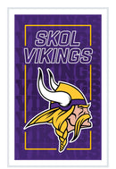 Minnesota Vikings NFL Football Rectangle Neolite LED Decor