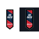 New England Patriots NFL Football Pennant Glazelite LED Decor