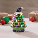 8" LED Ceramic Christmas Tree, New England Patriots