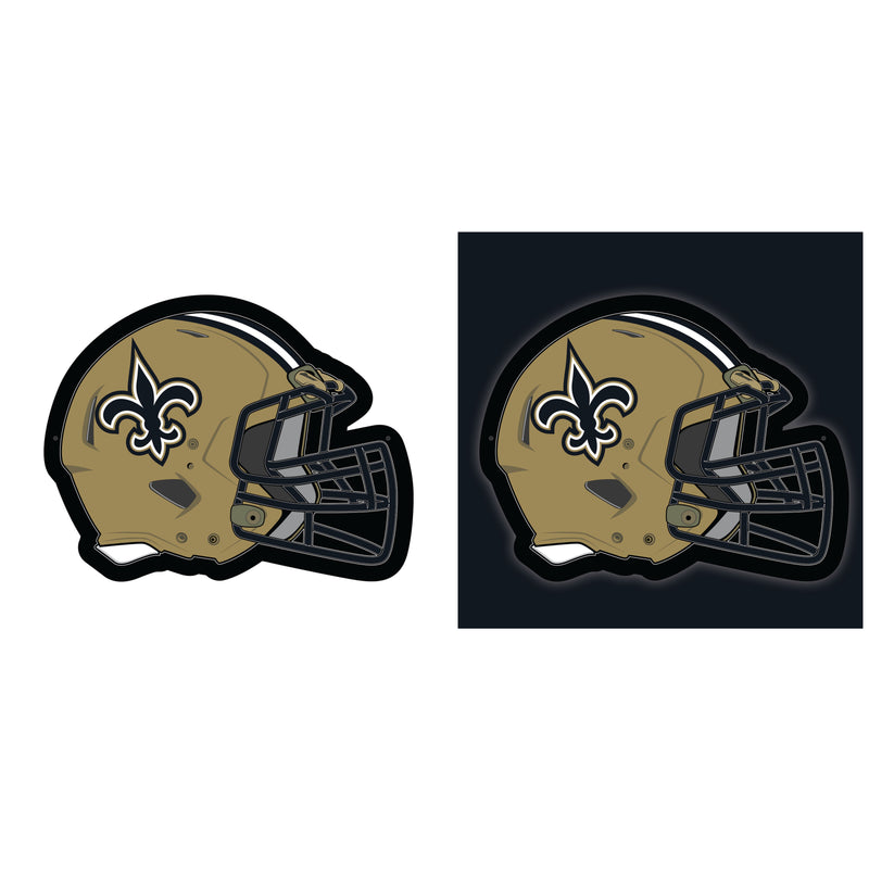 New Orleans Saints NFL Football Helmet Edgelite LED Decor