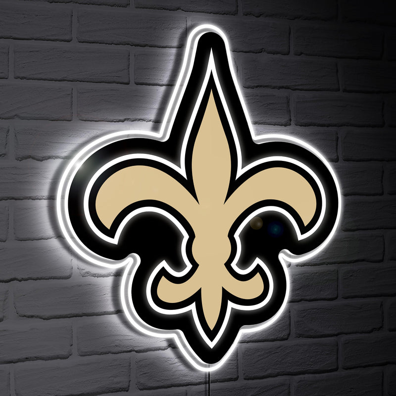 New Orleans Saints LED Wall Decor, Glazelite, Logo