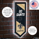 New Orleans Saints NFL Football Pennant Glazelite LED Decor