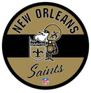 New Orleans Saints NFL Football Large Round Vintage Edgelite LED Decor