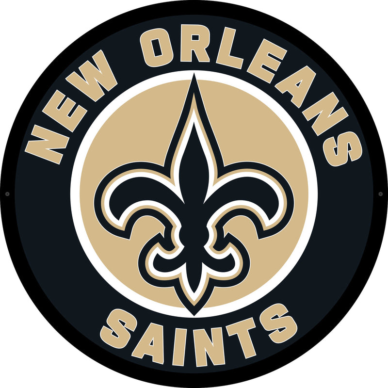 New Orleans Saints NFL Football Large Round Edgelite LED Decor