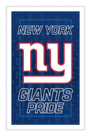 New York Giants NFL Football Rectangle Neolite LED Decor
