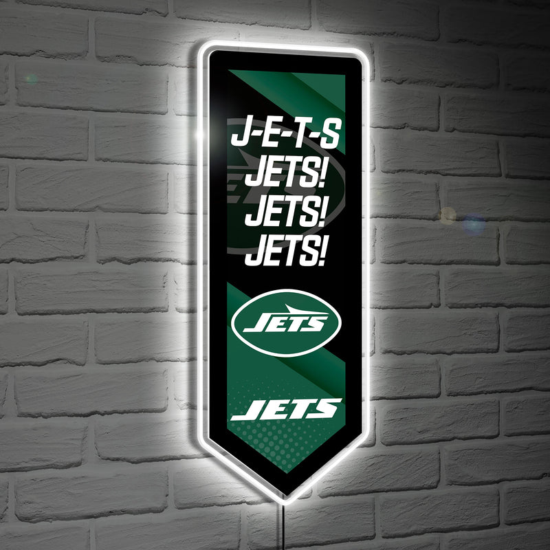 LED Wall Decor, Edgelite, Pennant, New York Jets