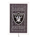 Las Vegas Raiders NFL Football Rectangle Neolite LED Decor