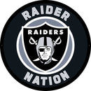Las Vegas Raiders NFL Football Large Round Edgelite LED Decor