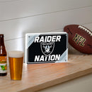 Las Vegas Raiders NFL Football Rectangle Desklite LED Decor