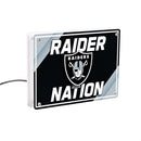 Las Vegas Raiders NFL Football Rectangle Desklite LED Decor