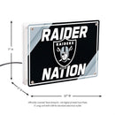 Las Vegas Raiders NFL Football Rectangle Desklite LED Decor