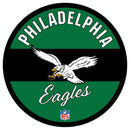 Philadelphia Eagles NFL Football Large Round Vintage Edgelite LED Decor