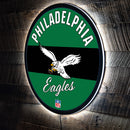 Philadelphia Eagles NFL Football Large Round Vintage Edgelite LED Decor