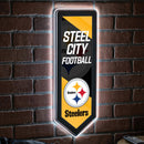 Pittsburgh Steelers NFL Football Pennant Glazelite LED Decor
