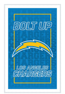 Los Angeles Chargers NFL Football Rectangle Neolite LED Decor