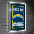 Los Angeles Chargers NFL Football Rectangle Neolite LED Decor