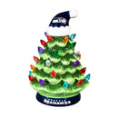 8" LED Ceramic Christmas Tree, Seattle Seahawks
