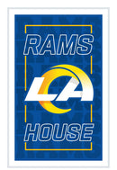 Los Angeles Rams NFL Football Rectangle Neolite LED Decor