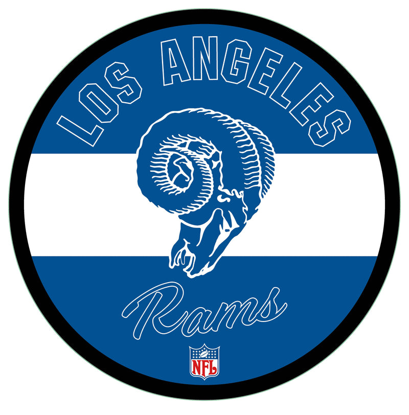 Los Angeles Rams NFL Football Large Round Vintage Edgelite LED Decor