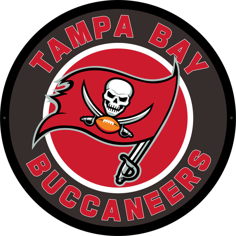 Tampa Bay Buccaneers NFL Football Large Round Edgelite LED Decor