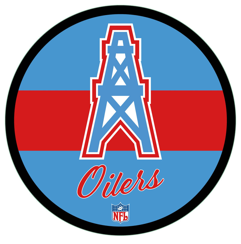 Tennessee Titans NFL Football Large Round Vintage Edgelite LED Decor