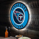 Tennessee Titans NFL Football Large Round Edgelite LED Decor