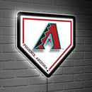 Arizona Diamondbacks, LED Wall Decor, Edgelite, Baseball Homeplate