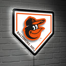 Baltimore Orioles, LED Wall Decor, Edgelite, Baseball Homeplate