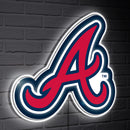 Atlanta Braves LED Wall Decor, Glazelite, Logo