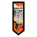 Baltimore Orioles Baseball Pennant Glazelite LED Decor