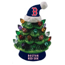 Boston Red Sox 8" LED Ceramic Christmas Tree