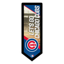 Chicago Cubs Baseball Pennant Glazelite LED Decor