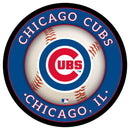 Chicago Cubs Baseball Large Round Edgelite LED Decor